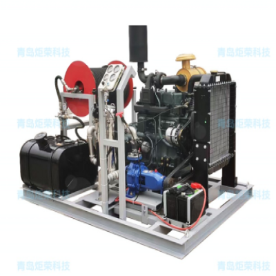 100L/min的大流量管道疏通高壓清洗機簡介